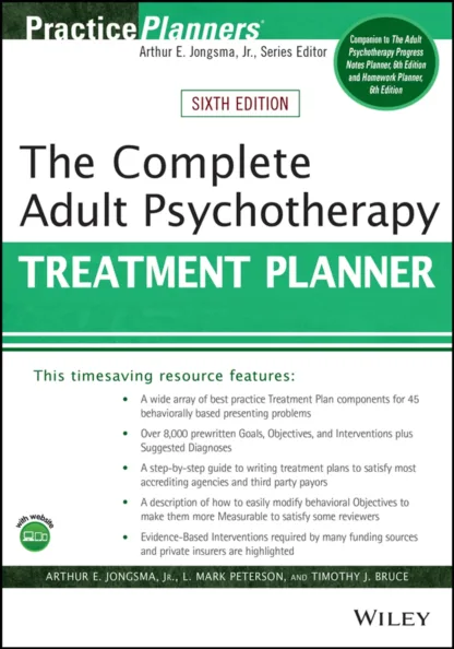 The Complete Adult Psychotherapy Treatment Planner, 6th Edition